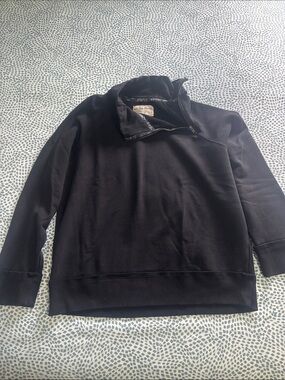 Free people woman’s Black Quarter-Zip Sweater